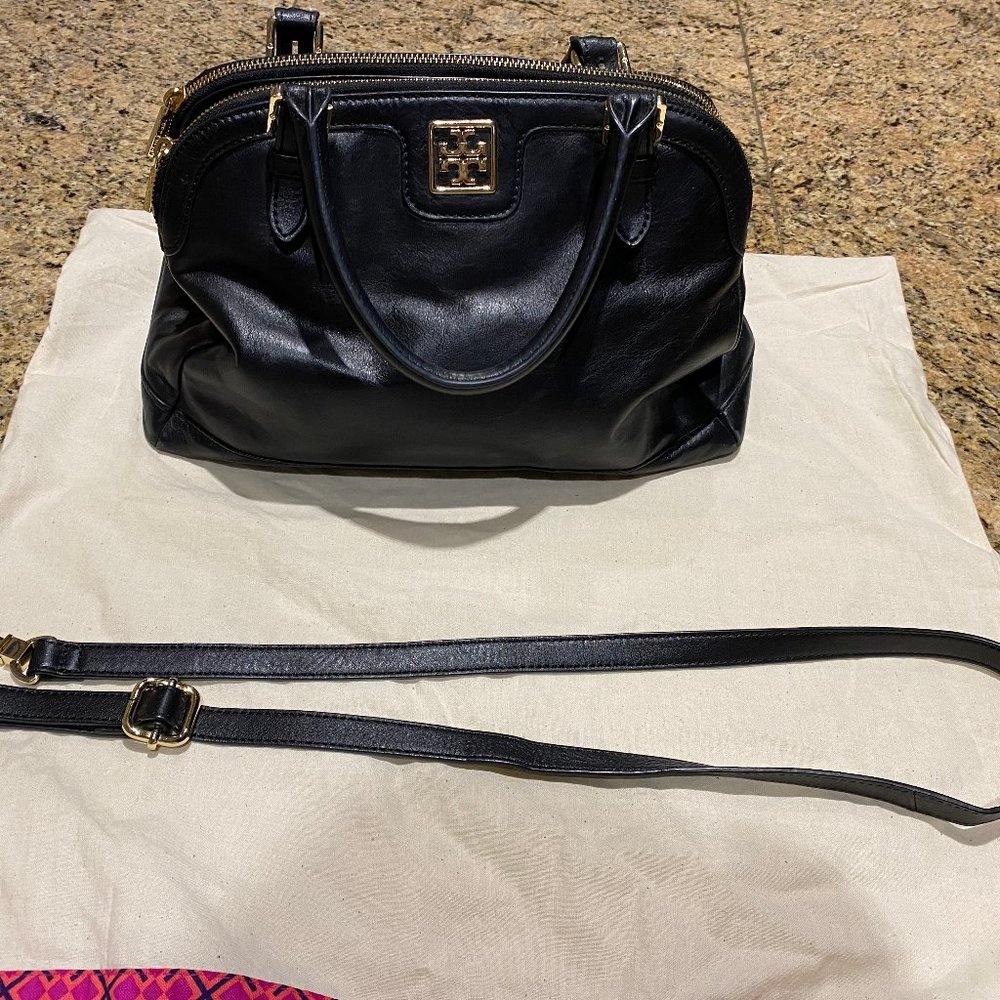 Authentic Tory Burch Catalina Satchel Black